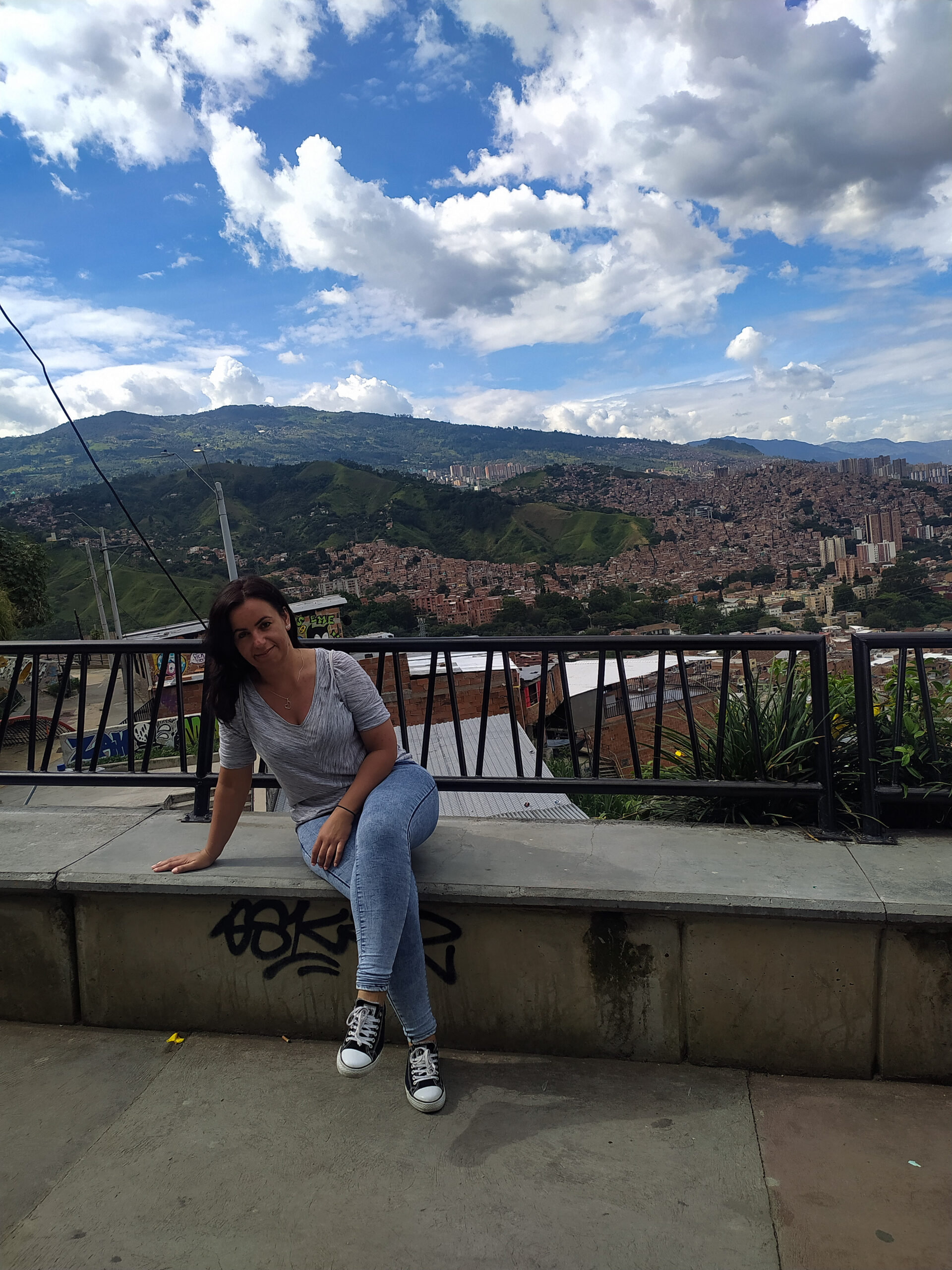 Comuna 13 w Medellin w Kolumbii